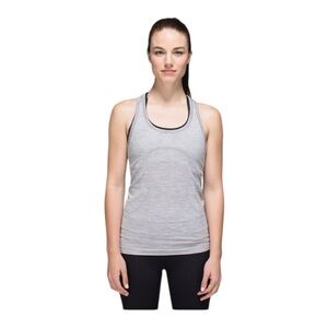 Lululemon Run Swiftly Tech Racerback Grey Tank Activewear W1F10S Women’s Size 12